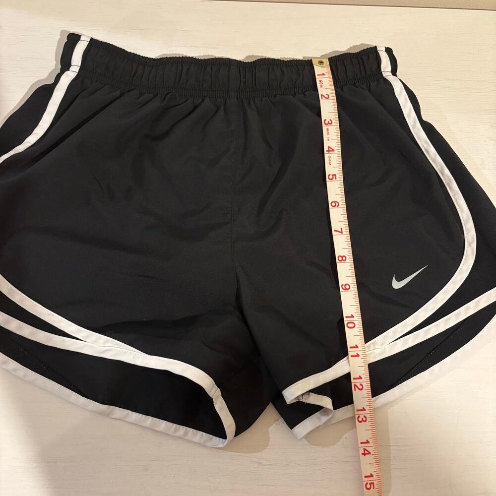 Nike Women's Tempo Dri-FIT Running Shorts Black White Trim Size S - Picture 4 of 5
